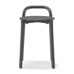 Discount Muji Taburete de aluminio - Gris oscuro