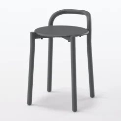 Discount Muji Taburete de aluminio - Gris oscuro