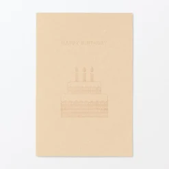Clearance Muji Tarjeta de felicitación ‐ Tarta