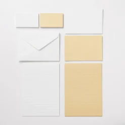 Muji Tarjeta de mensaje de papel de bambú Blanco
