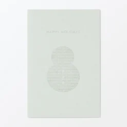 Sale Muji Tarjeta navideña desplegable - Muñeco de nieve