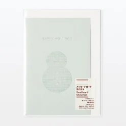 Sale Muji Tarjeta navideña desplegable - Muñeco de nieve