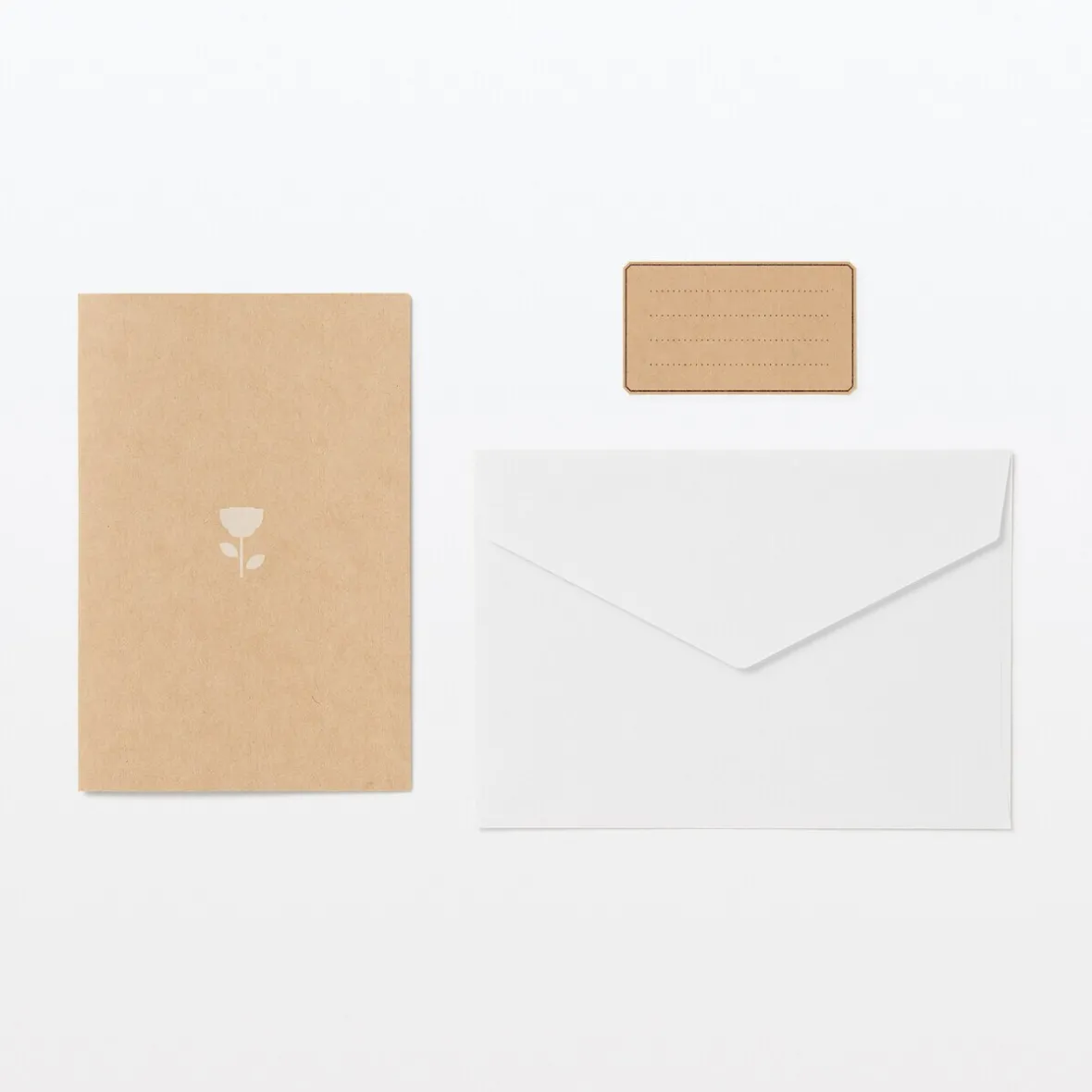 Clearance Muji Tarjeta pop‐up de papel de panal ‐ flor