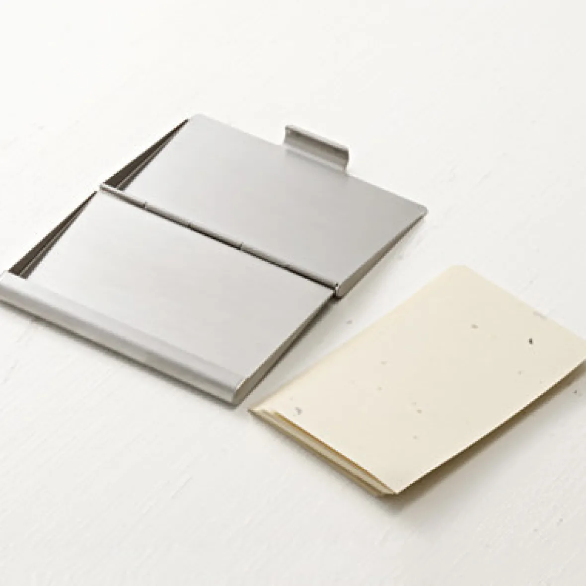 Online Muji Tarjetero de acero inoxidable grueso