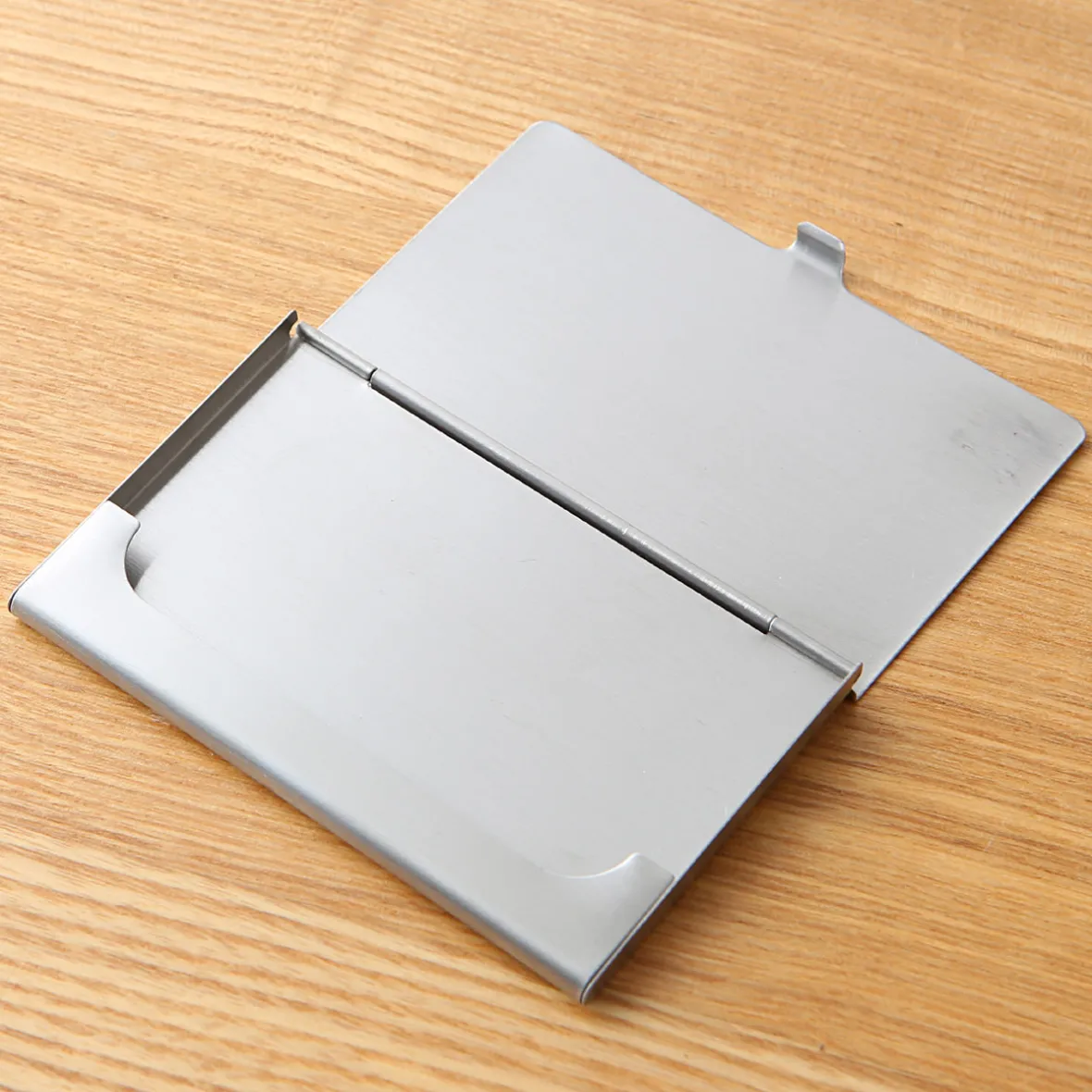 Online Muji Tarjetero de acero inoxidable grueso