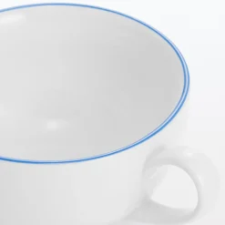 Sale Muji Taza de Té de Vajilla para el Uso Diario - Raya azul
