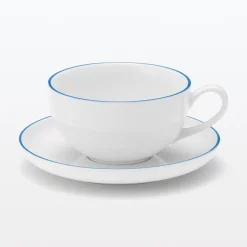 Sale Muji Taza de Té de Vajilla para el Uso Diario - Raya azul