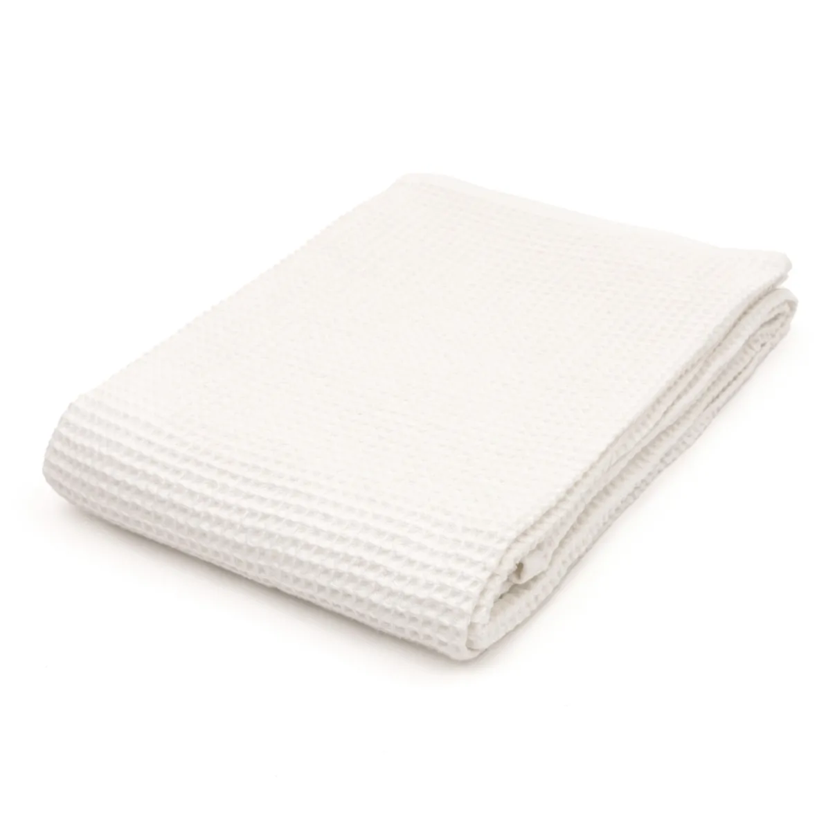 Muji Toalla de baño grande de algodón orgánico con textura de gofre