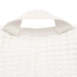 Muji Toalla de baño grande de algodón orgánico con textura de gofre