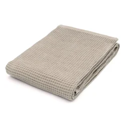 Muji Toalla de baño grande de algodón orgánico con textura de gofre
