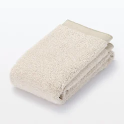 Online Muji Toalla de cara de algodón y lino