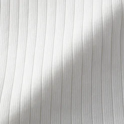 Clearance Muji Top corto de sujetador de algodón acanalado para mujer