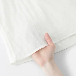 Discount Muji Top sin mangas de doble gasa con puntos dobby para mujer