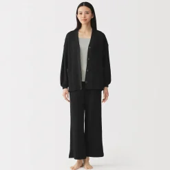 Hot Muji Top sujetador liso acanalado en mezcla de lyocell para mujer