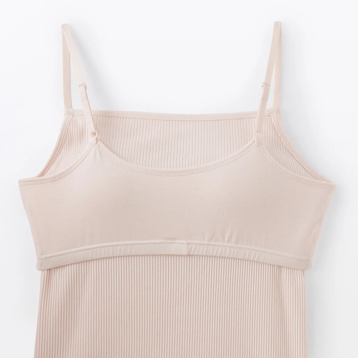 Hot Muji Top sujetador liso acanalado en mezcla de lyocell para mujer
