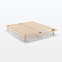 Clearance Muji Unidad principal de Cama de roble con plataforma ‐ Super King