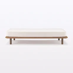 Sale Muji Unidad principal de Cama de nogal con plataforma Individual