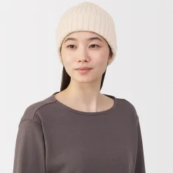 New Muji Unisex Gorro acanalado 