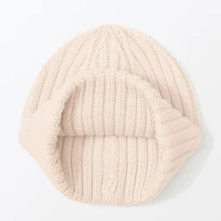 New Muji Unisex Gorro acanalado 