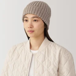 New Muji Unisex Gorro acanalado 