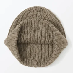 New Muji Unisex Gorro acanalado 