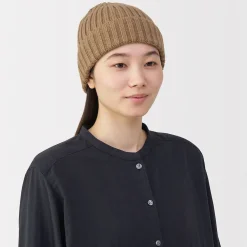New Muji Unisex Gorro acanalado 