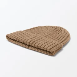 New Muji Unisex Gorro acanalado 