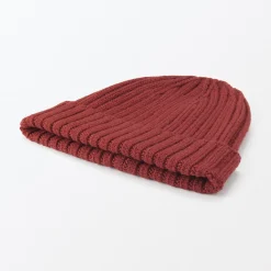 New Muji Unisex Gorro acanalado 