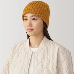 New Muji Unisex Gorro acanalado 