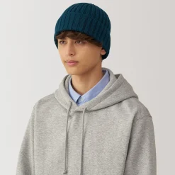 New Muji Unisex Gorro acanalado 
