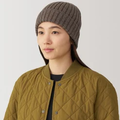 New Muji Unisex Gorro acanalado 