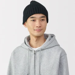 New Muji Unisex Gorro acanalado 