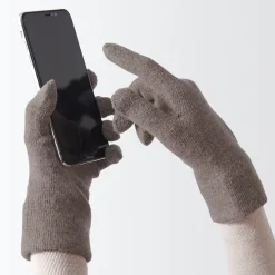 Sale Muji Unisex Guantes para pantalla táctil con forro cepillado de mezcla de lana