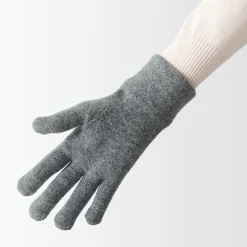 Sale Muji Unisex Guantes para pantalla táctil con forro cepillado de mezcla de lana