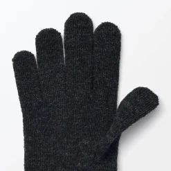 Sale Muji Unisex Guantes para pantalla táctil con forro cepillado de mezcla de lana