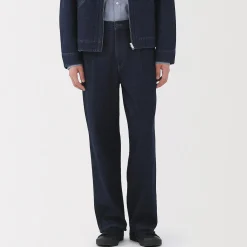 Muji Vaquero de pierna recta y mezcla de kapok para hombre