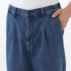 Muji Vaquero de pierna recta y mezcla de kapok para hombre