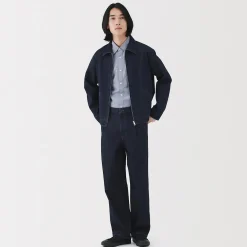 Muji Vaquero de pierna recta y mezcla de kapok para hombre