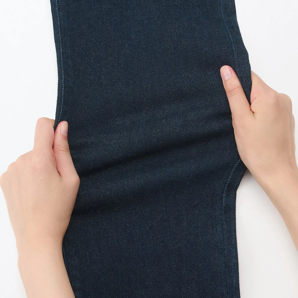 New Muji Vaqueros ajustados y elásticos para hombre ‐ Índigo