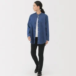 New Muji Vaqueros ajustados y elásticos para mujer ‐ Negro