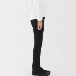 New Muji Vaqueros ajustados y elásticos para mujer ‐ Negro