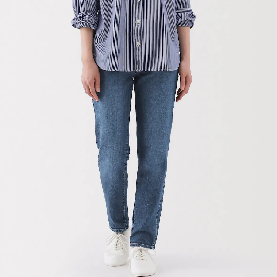 Outlet Muji Vaqueros ajustados y elásticos para mujer