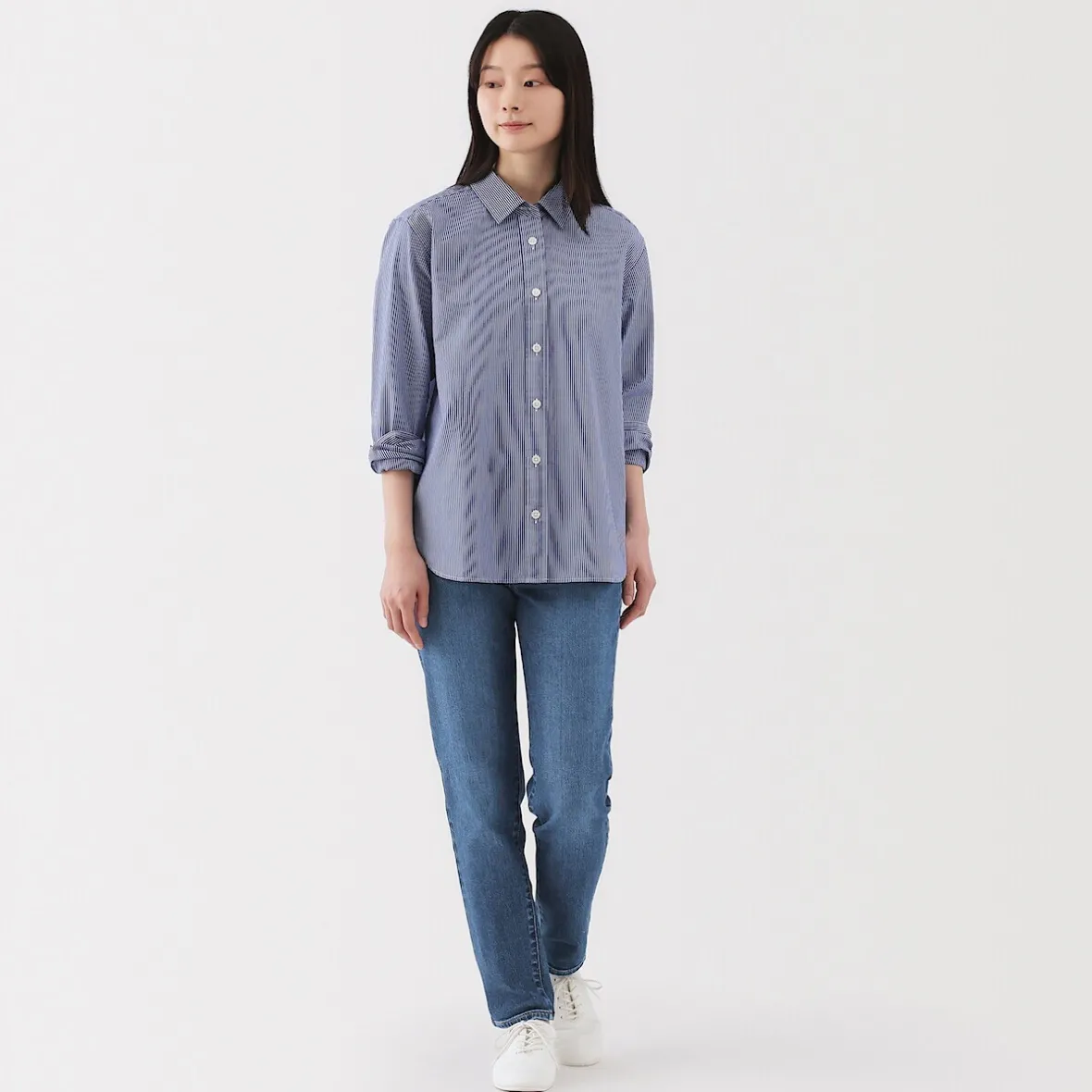 Outlet Muji Vaqueros ajustados y elásticos para mujer
