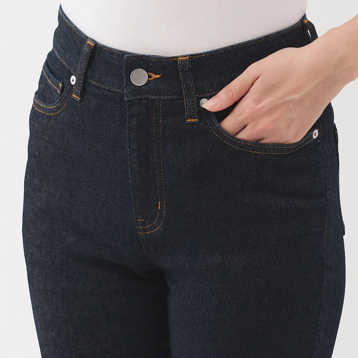 Outlet Muji Vaqueros ajustados y elásticos para mujer