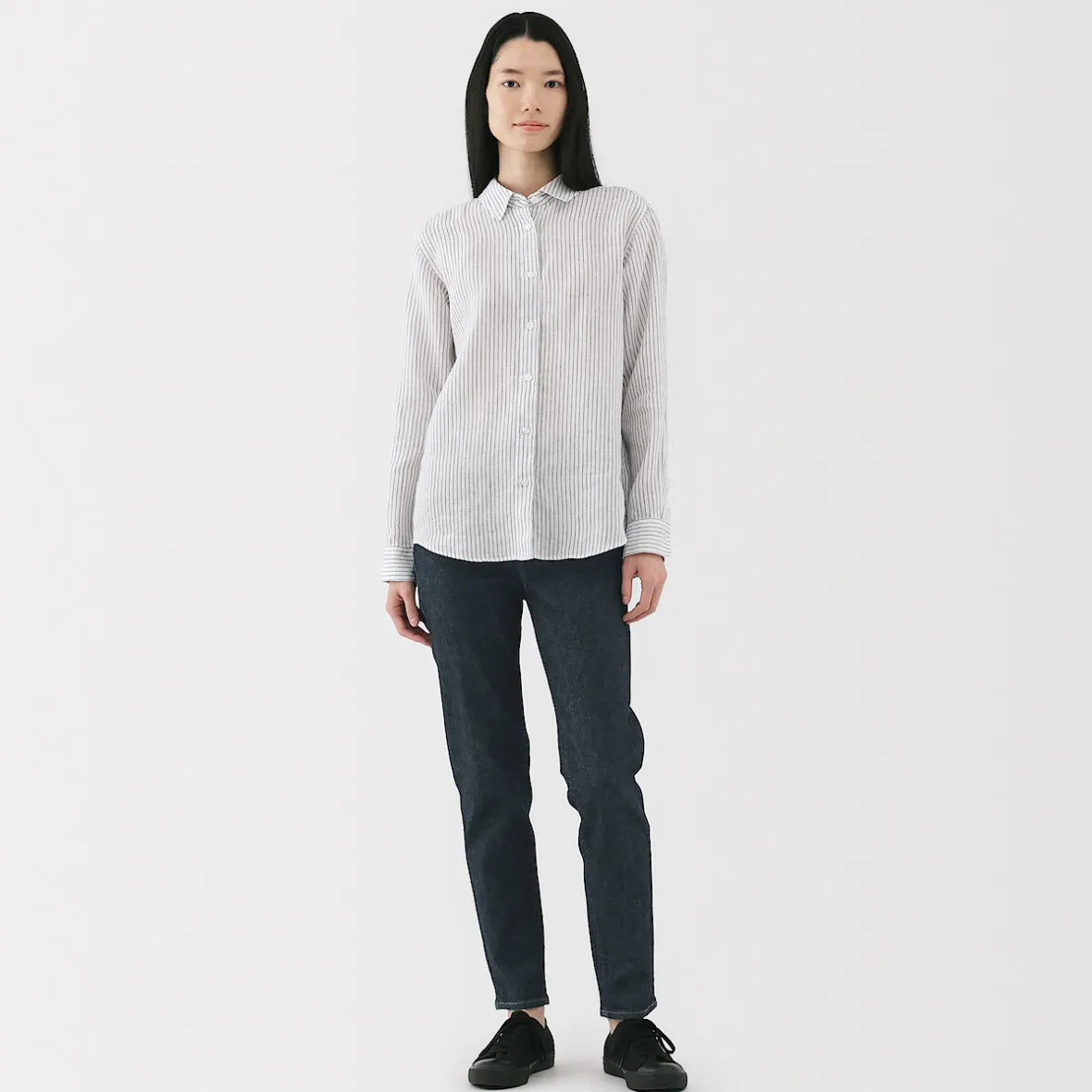 Outlet Muji Vaqueros ajustados y elásticos para mujer