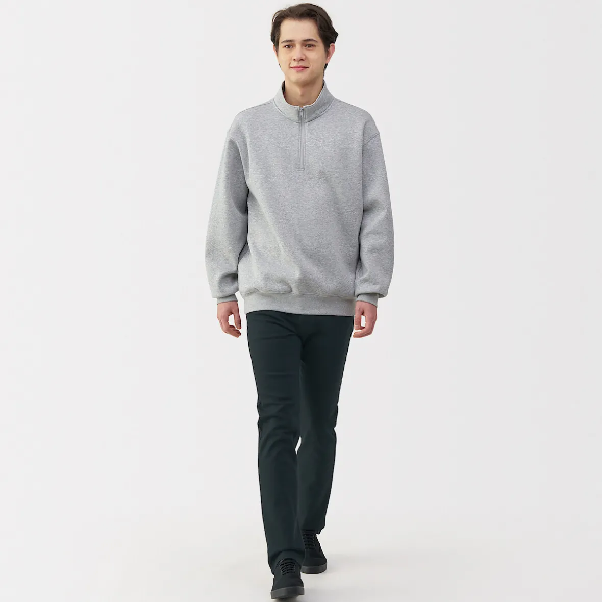 Hot Muji Vaqueros ajustados y elásticos para hombre ‐ Negro