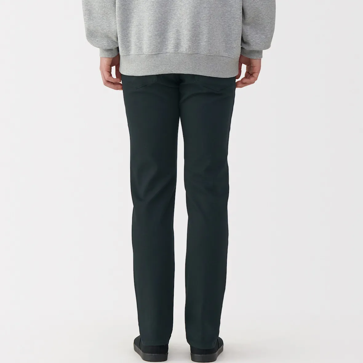 Hot Muji Vaqueros ajustados y elásticos para hombre ‐ Negro