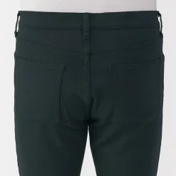 Hot Muji Vaqueros ajustados y elásticos para hombre ‐ Negro
