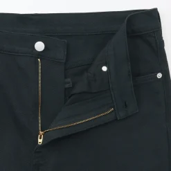 Hot Muji Vaqueros ajustados y elásticos para hombre ‐ Negro