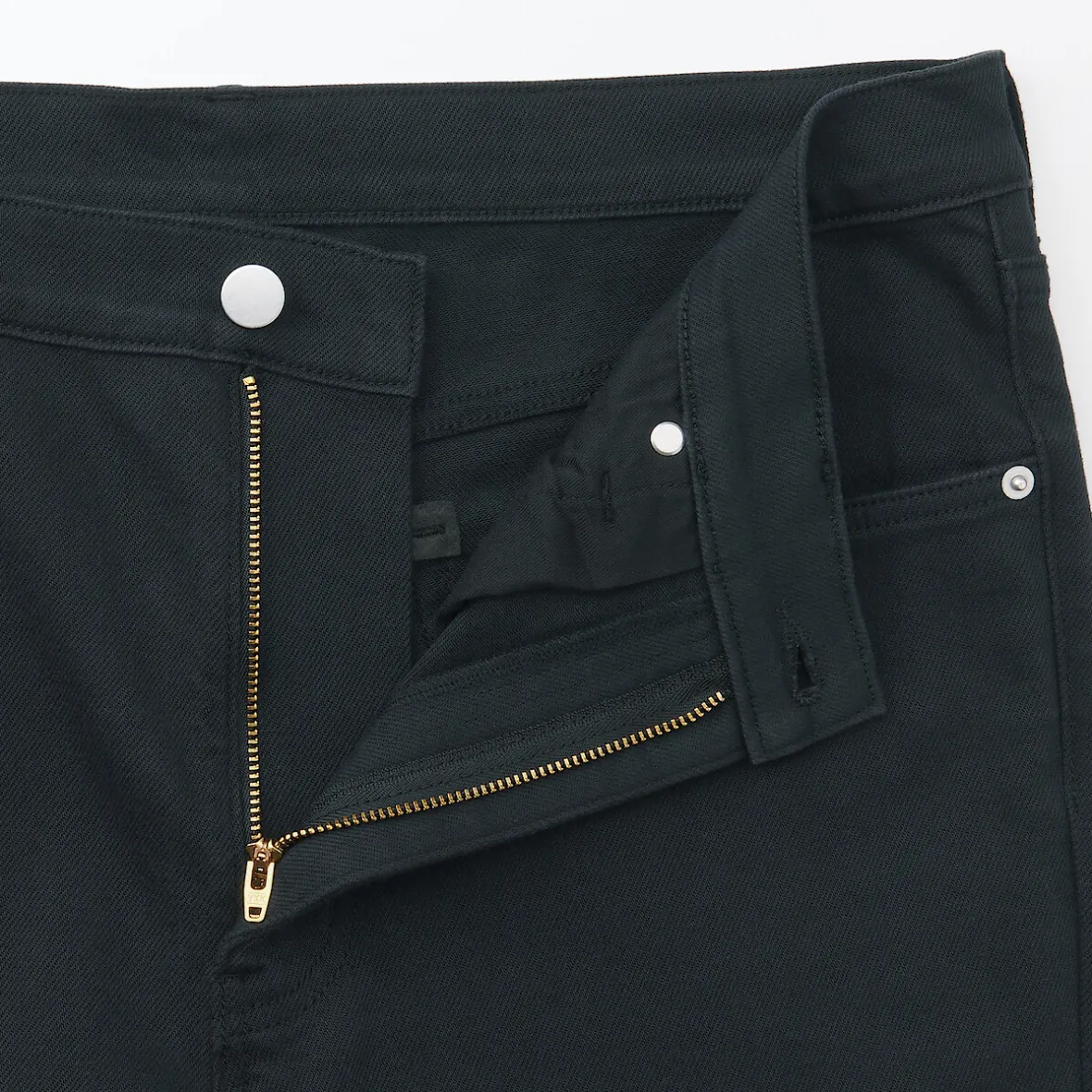 Hot Muji Vaqueros ajustados y elásticos para hombre ‐ Negro
